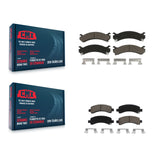 Front Rear Ceramic Brake Pad Kit For Chevrolet Express 3500 2500 GMC Savana 4500