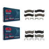Front Rear Ceramic Brake Pad Kit For Chevrolet Silverado 2500 HD GMC Sierra 3500