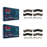 Front Rear Ceramic Brake Pads Kit For Chevrolet Silverado 3500 HD GMC Sierra