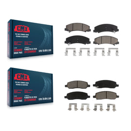 Front Rear Ceramic Brake Pads Kit For 2006-2011 Buick Lucerne Cadillac DTS
