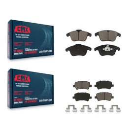 Front Rear Ceramic Brake Pads Kit For Volvo S60 XC70 Land Rover Range Evoque V60