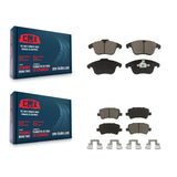 Front Rear Ceramic Brake Pads Kit For Volvo S60 XC70 Land Rover Range Evoque V60