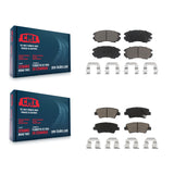 Front Rear Ceramic Brake Pads Kit For Kia Hyundai Soul Sonata Elantra Amanti