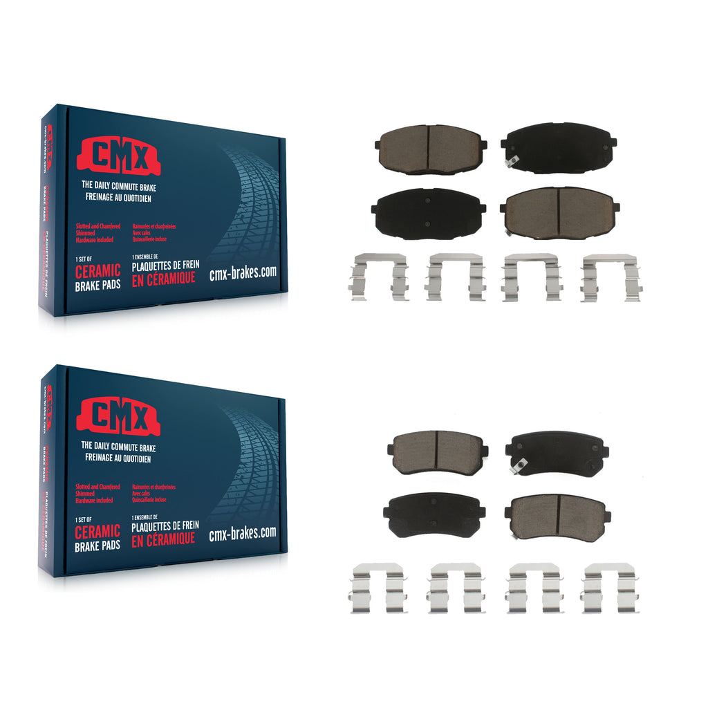 Front Rear Ceramic Brake Pads Kit For Hyundai Elantra Kia Forte Koup Forte5