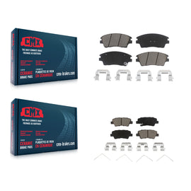 Front Rear Ceramic Brake Pads Kit For 2017-2020 Hyundai Elantra 1.6L