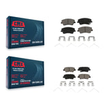 Front Rear Ceramic Brake Pads Kit For Hyundai Elantra Kia Niro Ioniq
