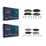 Front Rear Ceramic Brake Pads Kit For Chevrolet Tahoe GMC Suburban 1500 Yukon XL