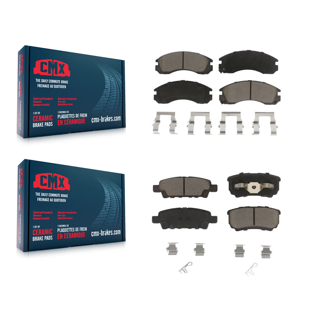 Front Rear Ceramic Brake Pads Kit For 2005-2006 Mitsubishi Outlander