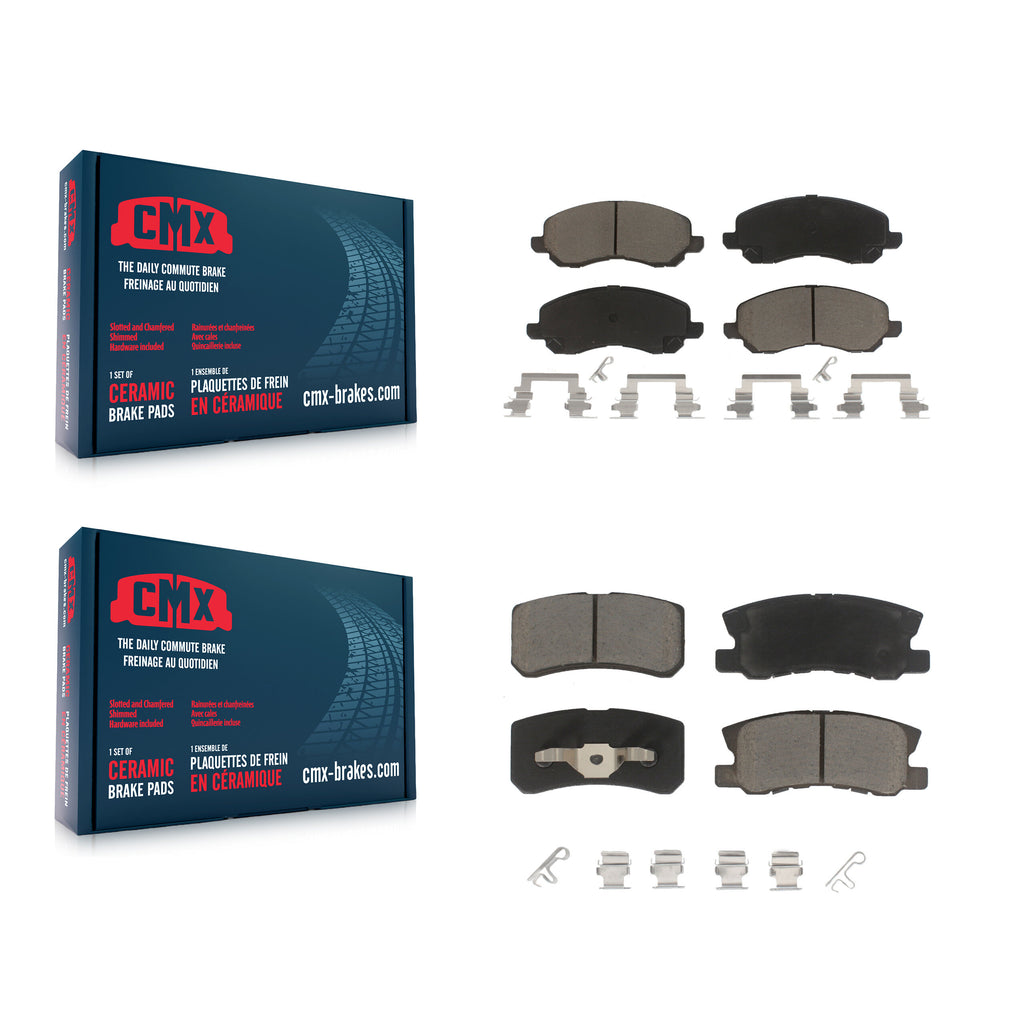 Front Rear Ceramic Brake Pad Kit For Jeep Patriot Compass Chrysler Dodge Avenger
