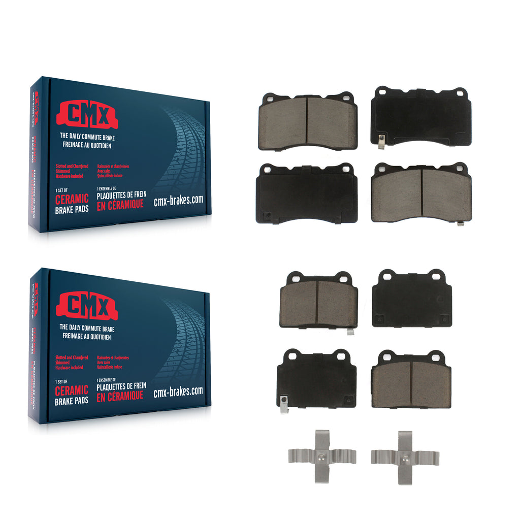 Front Rear Ceramic Brake Pads Kit For Mitsubishi Lancer