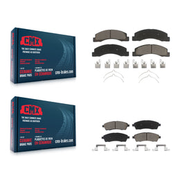 Front Rear Ceramic Brake Pads Kit For Ford F-250 Super Duty F-350 Excursion