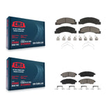 Front Rear Ceramic Brake Pads Kit For Ford F-250 Super Duty F-350 Excursion