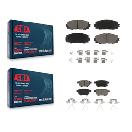 Front Rear Ceramic Brake Pads Kit For Toyota Yaris
