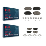 Front Rear Ceramic Brake Pads Kit For Toyota Yaris