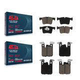 Front Rear Ceramic Brake Pads Kit For 2014-2015 BMW 328i GT xDrive 328d