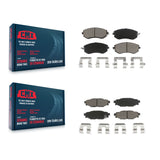 Front Rear Ceramic Brake Pads Kit For Subaru Forester Impreza Outback XV Legacy