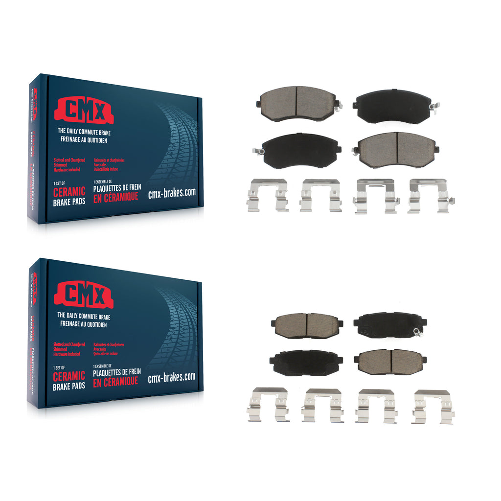 Front Rear Ceramic Brake Pads Kit For Scion FR-S Subaru BRZ Toyota 86