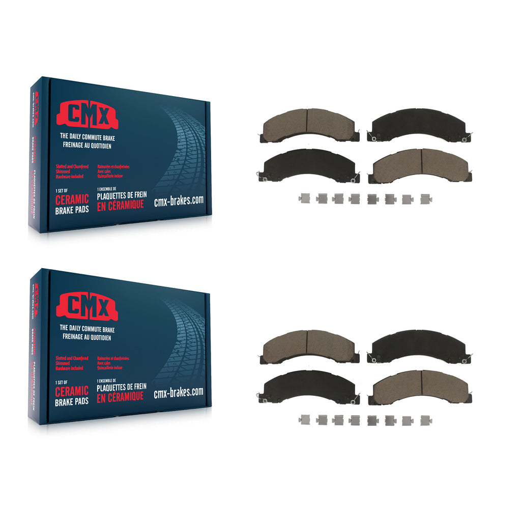 Front Rear Ceramic Brake Pads Kit For Ram 5500 Dodge Sterling Truck 4500 Bullet
