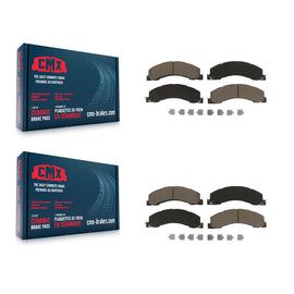Front Rear Ceramic Brake Pads Kit For Ram 5500 Dodge Sterling Truck 4500 Bullet