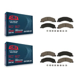Front Rear Ceramic Brake Pads Kit For Ram 5500 Dodge Sterling Truck 4500 Bullet