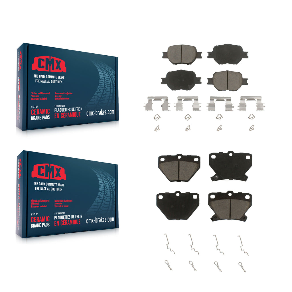 Front Rear Ceramic Brake Pads Kit For Toyota Celica