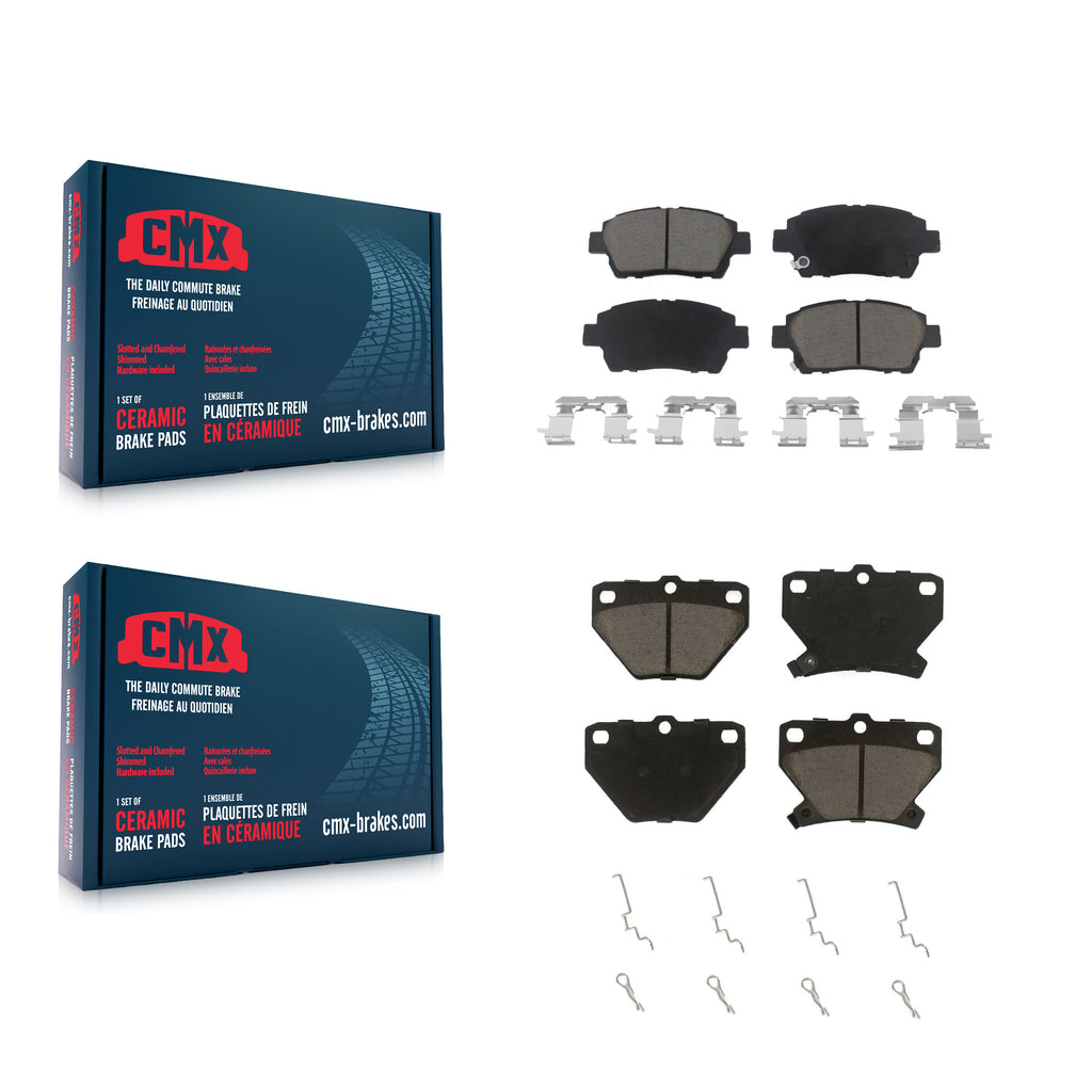 Front Rear Ceramic Brake Pads Kit For 2000 Toyota Celica GT