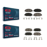 Front Rear Ceramic Brake Pads Kit For 2016-2022 Honda HR-V