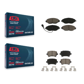 Front Rear Ceramic Brake Pads Kit For Volkswagen GTI CC