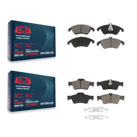 Front Rear Ceramic Brake Pads Kit For Mercedes-Benz E350 E400 CLS400 E250