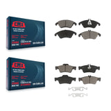 Front Rear Ceramic Brake Pads Kit For Mercedes-Benz E350 E400 CLS400 E250