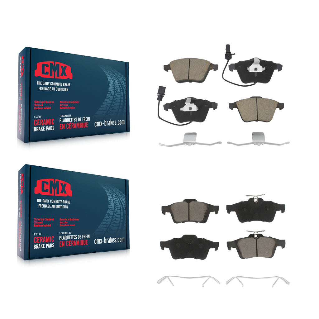 Front Rear Ceramic Brake Pads Kit For Saab 9-3 9-3X