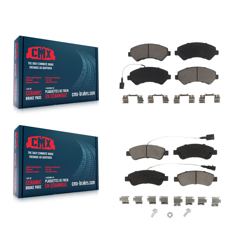 Front Rear Ceramic Brake Pads Kit For Ram ProMaster 1500 2500 3500