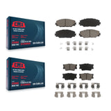 Front Rear Ceramic Brake Pads Kit For Toyota RAV4 Matrix Pontiac Vibe