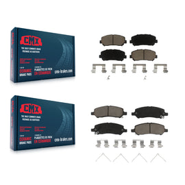 Front Rear Ceramic Brake Pads Kit For 2013-2016 Dodge Dart
