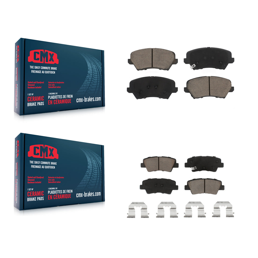 Front Rear Ceramic Brake Pads Kit For Kia Forte Hyundai Elantra GT Forte5 Koup