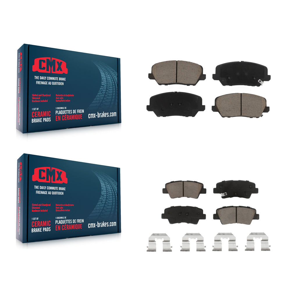 Front Rear Ceramic Brake Pads Kit For Kia Forte Forte5 SX