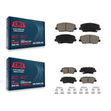Front Rear Ceramic Brake Pads Kit For Kia Forte Forte5 SX