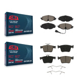 Front Rear Ceramic Brake Pads Kit For Volkswagen Jetta Audi A3 Quattro e-Golf TT