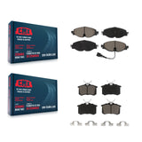Front Rear Ceramic Brake Pads Kit For 2015-2015 Volkswagen Golf SportWagen