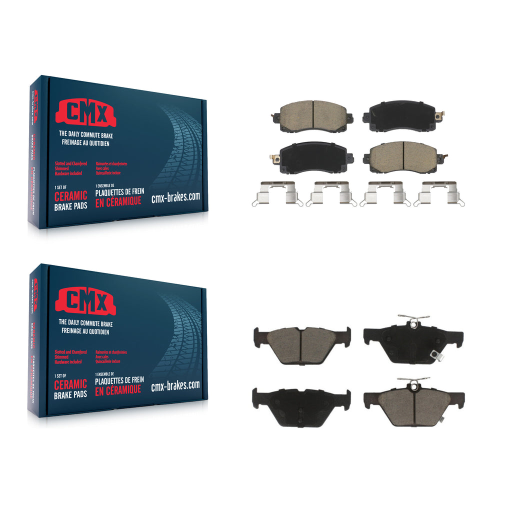 Front Rear Ceramic Brake Pads Kit For Subaru Forester Crosstrek Outback Legacy