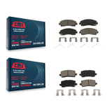 Front Rear Ceramic Brake Pads Kit For 2015-2020 Acura TLX