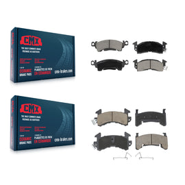 Front Rear Ceramic Brake Pad Kit For Cadillac DeVille Pontiac Firebird Fleetwood