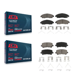Front Rear Ceramic Brake Pads Kit For Honda Pilot Acura MDX ZDX