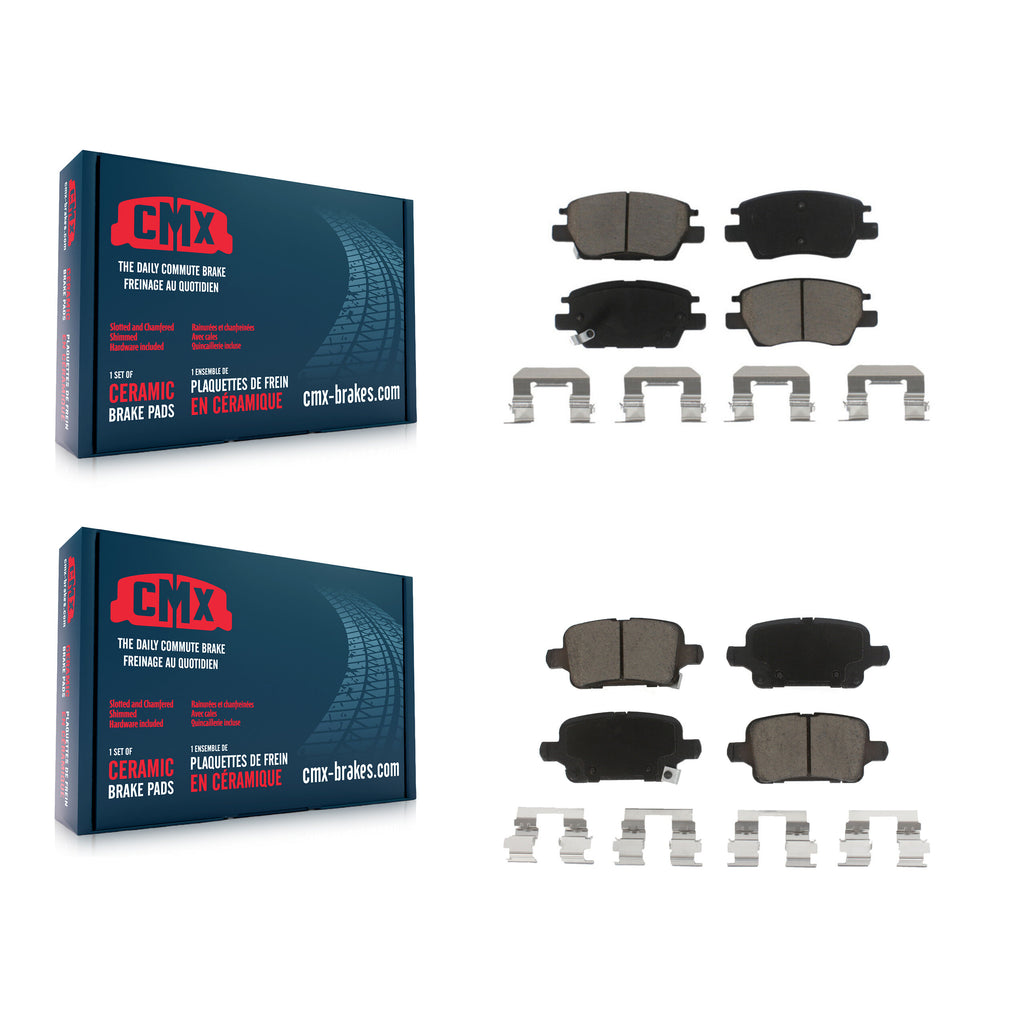 Front Rear Ceramic Brake Pads Kit For Chevrolet Cruze Volt Bolt EV EUV
