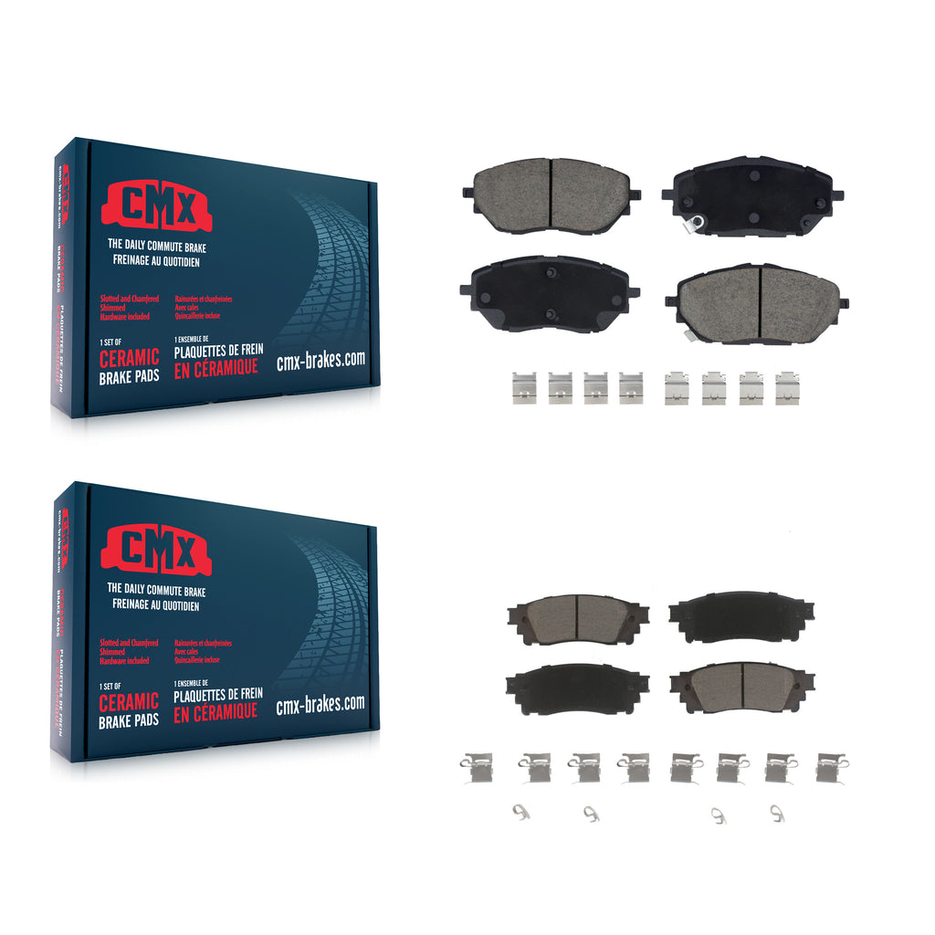 Front Rear Ceramic Brake Pads Kit For Toyota C-HR