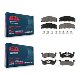 Front Rear Ceramic Brake Pads Kit For Lincoln MKT