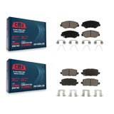 Front Rear Ceramic Brake Pads Kit For 2016 Honda CR-Z