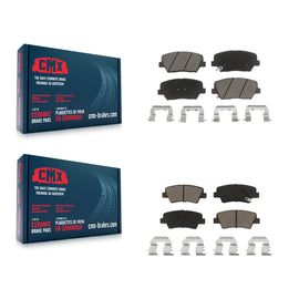 Front Rear Ceramic Brake Pads Kit For 2012-2017 Hyundai Azera