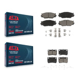 Front Rear Ceramic Brake Pads Kit For Lexus IS250