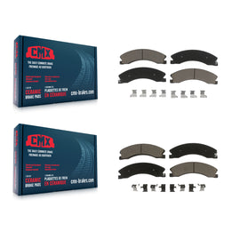 Front Rear Ceramic Brake Pads Kit For Nissan NV2500 TITAN XD NV3500 NV1500